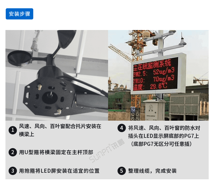 噪聲揚(yáng)塵監(jiān)測(cè)看板安裝說(shuō)明 噪聲揚(yáng)塵監(jiān)測(cè)看板安裝說(shuō)明