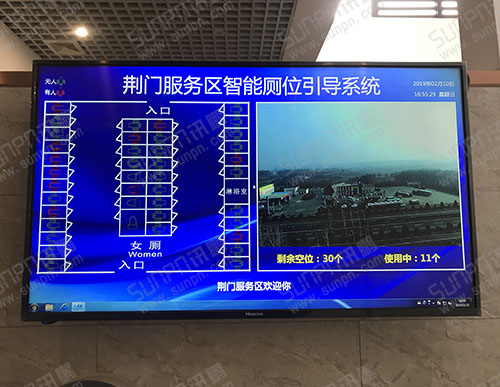 湖北服務(wù)區(qū)智能廁位引導系統(tǒng)-智慧公廁廣告監(jiān)控平臺-廁所有人無人顯示屏