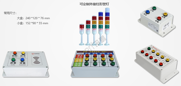 定制無(wú)線安燈系統(tǒng)按鈕盒