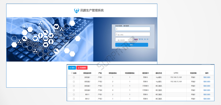 安燈系統(tǒng)網(wǎng)頁(yè)版客戶端界面