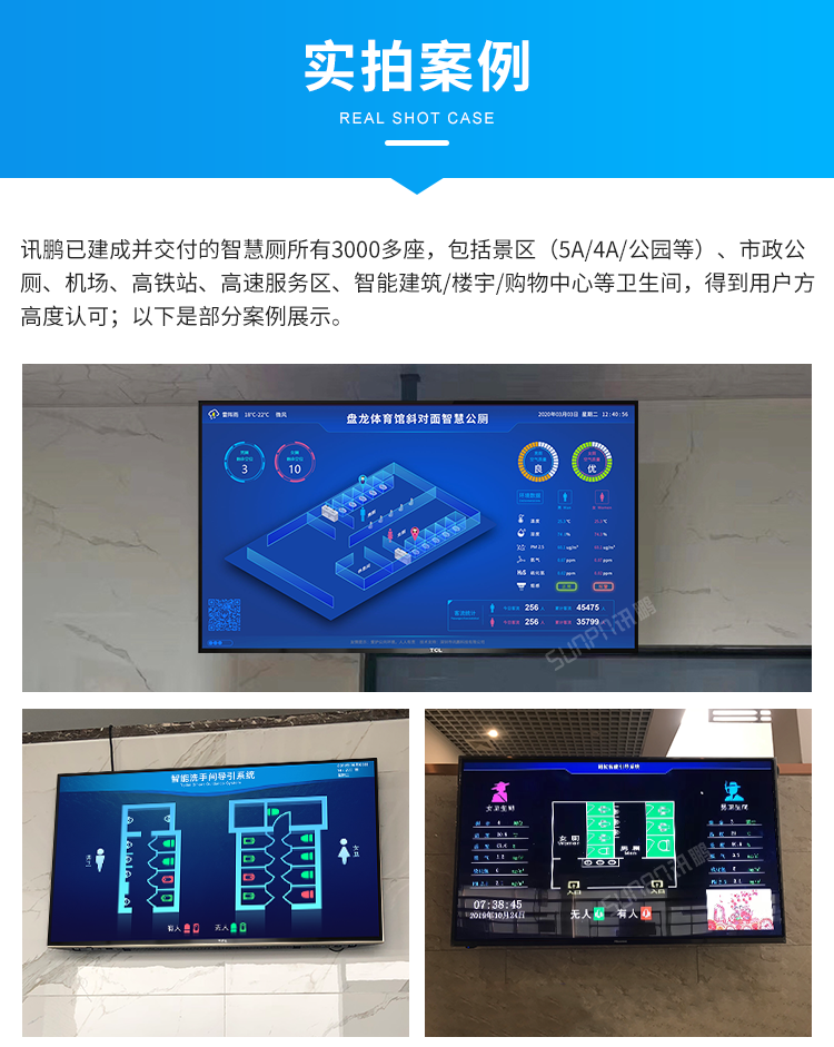 智能廁所狀態(tài)屏-實拍案例