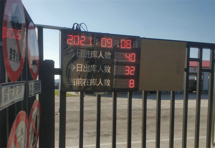 人數(shù)統(tǒng)計(jì)顯示屏-現(xiàn)場(chǎng)照片