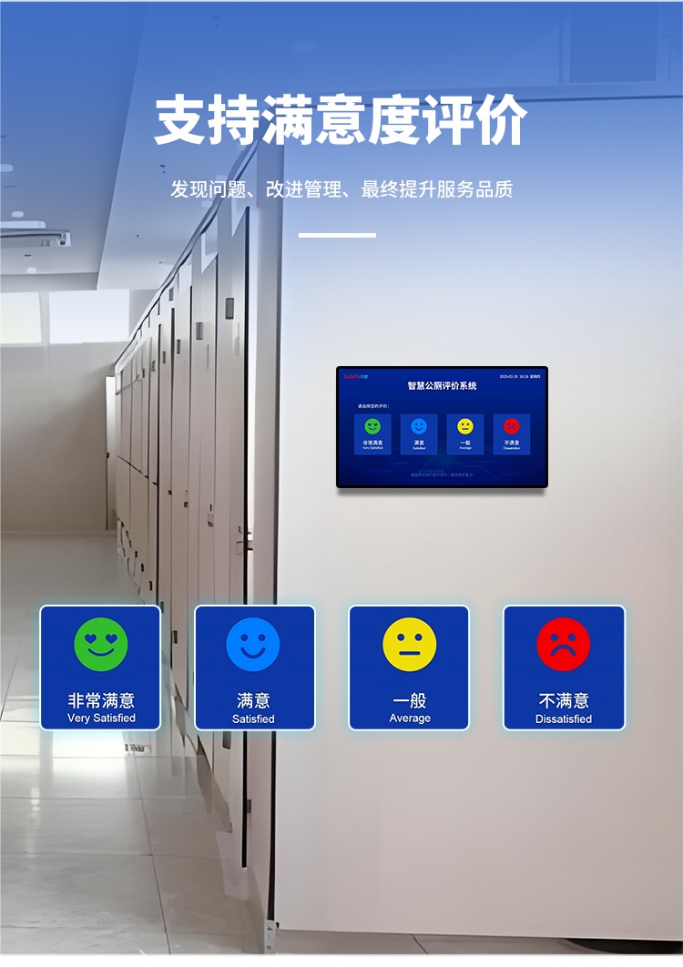 智慧公廁系統(tǒng)-支持滿意度評價