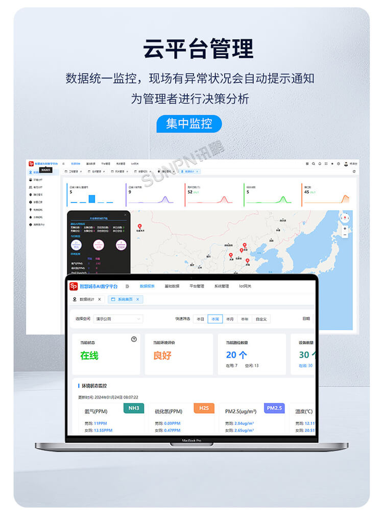 智慧公廁系統(tǒng)-云平臺管理