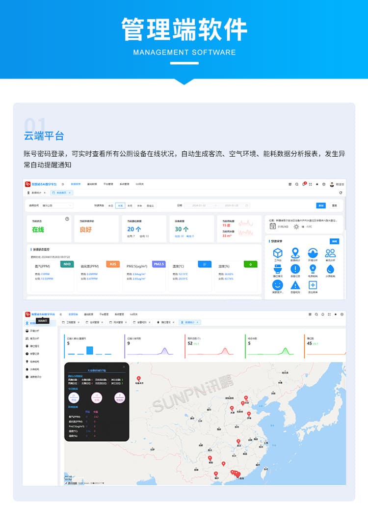 智慧公廁系統(tǒng)-云平臺簡介