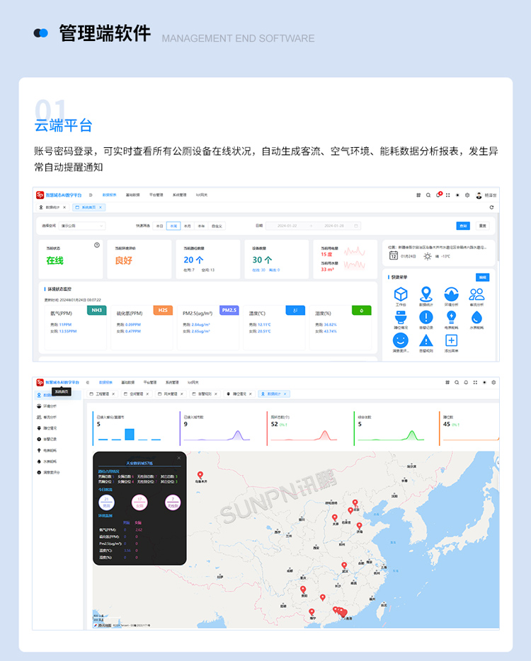 智慧公廁系統(tǒng)-網(wǎng)頁云平臺